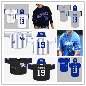 Maglia personalizzata Kentucky Wildcats UK College Baseball Tyler Bosma Austin Strickland Mason Moore Ryan Hagenow James McCoy Hunter Gilliam Emilie