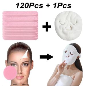 Makeup Remover 121PCS Makeup Remover Sponge Skin Care Care Setel Set Cleange Sponge Spa SPA i zimny ręcznik piękności parowej 231205