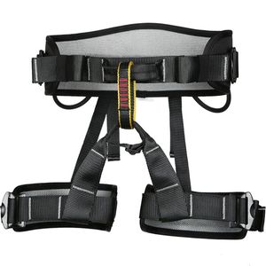 Climbing Harnesses Adjustable Waist Climbing Harness Half Body Harnesses for Fire Rescuing Caving Rock Climbing Rappelling Tree Protect 231205