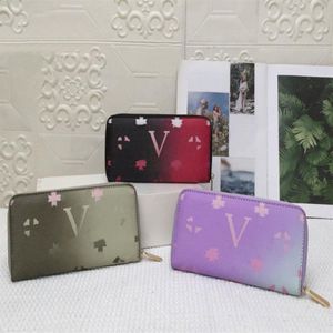 الأزياء Women Bag Wclutch Wallet Pu Weather Wallet محفظة سستة واحدة