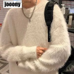 Men's Sweaters Men O-Neck Thick Warm Cashmere Knitted Loose Casual Pullovers New 2023 Autumn Winter Soft Sweater Fashion Streetwear Versatile Q231206
