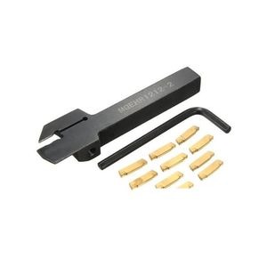 Common Tools Wholesale High Quality Mgehr1212-2 12X12X100Mm Grooving Tool Holder With 10Pcs Mgmn200 Insert Blade For 2Mm Cut Drop Deli Dhosi