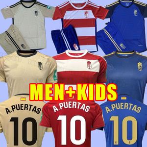 23 24 camiseta Granada CF футбольные майки A.PUERTAS L.SUAREZ D.MACHIS 2023 2024 Мужские детские комплекты футбольные майки M.AREZO Domingos Duarte ARIAS SORO трикотажная форма