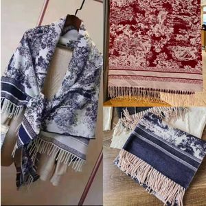 Långt tryckt halsdukdesigners sjal designer halsduk för kvinnor lyxiga pashmina sjal ljuddämpare hals varmare oändlighet halsduk 180*70 cm tassel cowl topp hög