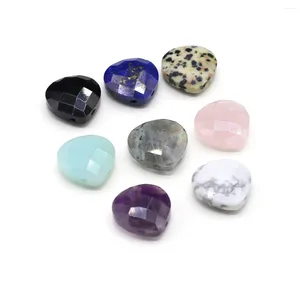 Anhänger-Halsketten, 2 Stück, Naturstein, Achat, Aquamarin, Amethyste, Jade, herzförmig, Schmuckherstellung, DIY-Halskette, Ohrringe, Zubehör, Geschenk