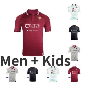 23 24 Salernitana Fußballtrikots IKWUEMESI FAZIO KASTANOS DIA CANDREVA maillots de foot BOHINEN COULIBALY Heim Auswärts Rot Weiß Dritter 4. Fußballtrikot 2023 2024 S-2XL