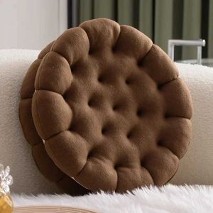 Cushion/Decorative Ins Sand Biscuit Sofa Cushion Soft Comfortable Thick Seat Cushion Living Room Bedroom Home Decor Throw Back Cushions