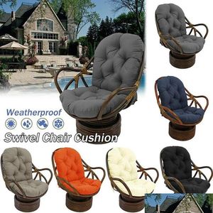 Cushion/Decorative Pillow Cushion Decorative Swivel Rocker Washable Home Furniture Seat Mat Thicken Pad Chair Modern Outdoo Homefavor Dhuve