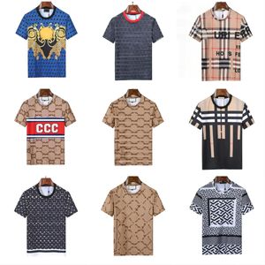 Designer Luxury Men's T-Shirts Spring Summer Casual Short Sleeve Plaid Brand Breathable T-shirt Plaid Print T Shirts Tees Tops Womens Mens Clothing