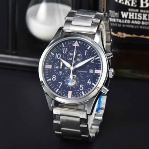 新しいファッションIVVVCラグジュアリーデザイナースチールストリップメンズウォッチとヴィンテージカレンダー機能Quartz Man Watch