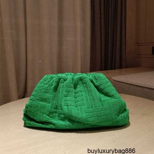 Designer Clutch Bags BottegavVeneta Womens Pouches Towel Cloth Cloud Bag 2024 New Highend Dumpling Handbag for Foreign Trade Single Shoulder Crossbody Bag Gra HB7D