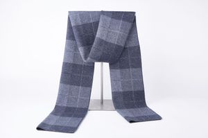 Brand wool scarf, men's winter scarf for middle-aged and elderly people, warm and high-end scarf