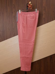 Мужские брюки, летние хлопковые спортивные розовые повседневные брюки из китона