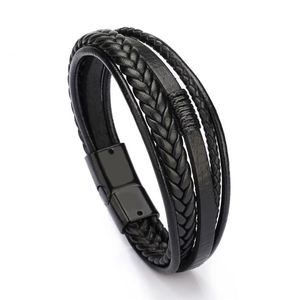 Läderrep handvävda armband män armband etnisk stil ornament nya 21121708r269t