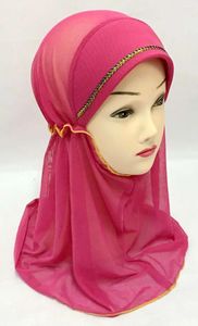Etnisk kläder sommarhijab för flicka slöja muslimsk huvudduk bekvämt wrap mode