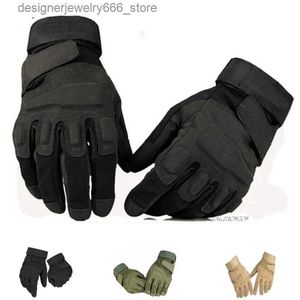 Five Fingers Gloves Outdoor Sports Tactical Glove Airsoft Army Combat Motorcycle Military Gloves Hunting Hiking Mittens Q231206