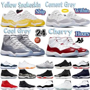 High Jumpman 11 basketskor Cement Cool Grey Cherry 11s Sneakers Jubilee Pure Violet Animal Instinct Pantone Low University Blue Men Women Sports Trainers