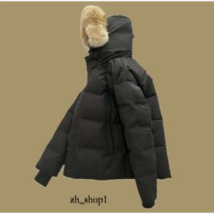 Canadas Goose Puffer Jackets Designer da uomo Vera pelliccia di coyote Outdoor Wyndham Giacca a vento Jassen Capispalla con cappuccio Fourrure Manteau Piumino 108