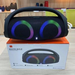 Alto-falantes de telefone celular portátil à prova d'água 100W alto-falante Bluetooth de alta potência RGB luz de cor sem fio subwoofer 360 estéreo surround TWS alto-falante FM 231206