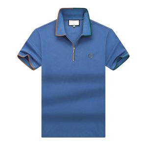 polo gömlek erkek tişört iş tasarımcısı polo lüks brangdy gömlekleri moda 260g 100% saf pamuklu mektup baskı tasarım kısa kollu toptan fiyat m-xxxl