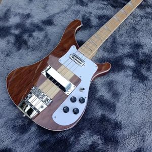 Factory customized high-quality 4-string log color electric guitar bass guitar free shipping