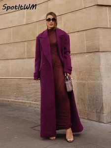 Women s Jackets Fashion Woolen Long Coat Women Loose Casual Thick Warm Elegant Female Windbreakers Overcoat 2023 Winter Ladies Streetwear 231206