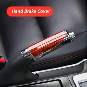 Red Carbon Fiber Style Car Hand Brake Protector Cover Auto Interior Accessories