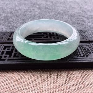 Echte burmesische grüne Jade Damen Herren Feiner Schmuck Geschenke Echte Grade A Jade Armreifen Jadeit Armbänder LL