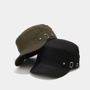 Ball Caps Men Vintage Army Denim Baseball Cap Solid Kolor Regulowany oddychany wiosenny lato Słońce Wojskowy Kapelusz kadet 231205