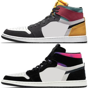 Sneaker 1s Jumpman 1 Basketball Shoes CMFT Men Women High Zoom Comfort 2 Palomino Barely Grape Cement Fire Red Celestine Blue Pink Oxford Plum Fog Hare Pumpkin Spice