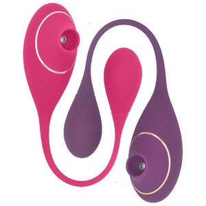 Fabryczne produkty seksualne Massager Vibration Fitoral Passage Wewnętrzne i zewnętrzne stymulacja C Punkt G i punkt G W wibracji ssania i skakania jaja