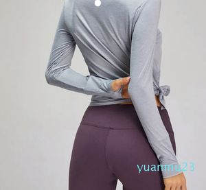 Kvinnor Yoga skjorta Girls Shrits Running Ladies Casual Outfits Adult Sportswear Training Fitness Wear Shirt