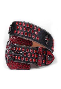 New Wtern Luxury Diamond Rhintone Strap Belt Cowboy Cowgirl Jeans Cintura Wild Wide Studded Belt per donna Uomo79771222919096