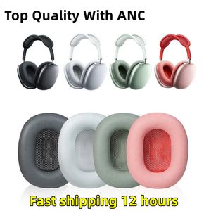 Estoque dos EUA para AirPods Max Pro ANC Acessórios de fones de ouvido de metal Melhor qualidade Casos inteligentes