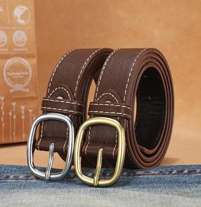 H Hbelts moda clássico cinto de negócios inteiro de alta qualidade cintos femininos de metal fivela dupla cinto de couro para homens mulheres largura i3657936