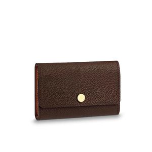 6 Nyckelhållare Key Pouch Nyckel Plånbok Mens Pouch Womens Card Holder Handväskor Läder Kortkedja Mini Walls Coin Purse 682 552281Q