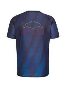 T-shirt maschile F1 T-shirt 2023 T-shirt ufficiale di Team Formula 1 T-shirt per le gare di corse della maglietta Summer Car Sports Tops Tops Ampu