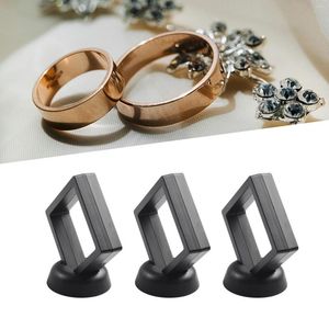 Frames 5/10pcs 3D Floating Picture Frame Shadow Box Jewelry Display Stand Ring Pendant Holder Protect Jewellery Stone Presentation Case