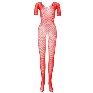 Men Jumpsuit Adult Teddy For Man Lingerie Grid Bodystocking Crotchless Nighties Porno Catsuit Male Underwear Erotic Sexy Costume