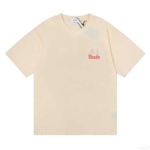 22SS Rhude Mens T koszule Women Designerka drukowana moda moda T-shirt TOPQUATY US rozmiar M-xl XT8P