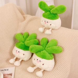 Cushion/Decorative Kawaii Cushions Cute Vegetabel Throw s Radish-shaped Plush Toys Dolls Home Decor Birthday Gifts for Girl Kids Keychains