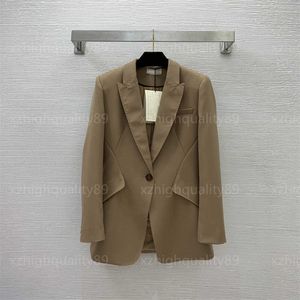 女性用のジャケットコート長いVネックファッションハンサムスーツスリムフィットブレザーウーマントップデザイナー衣料品女性ジャケット