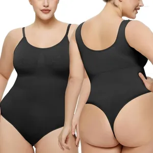 Formadores de mujeres Mujeres Sculpting Body Shapewear Top BuLifting Body Shaper Tummy-Control Camisole Thong Monos 10CF