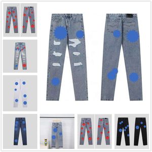 Men's Jeans Designer for Womens Mens Make Old Washed Pants Straight Trousers Heart Letter Prints Woman Man Casual Long Style Bottoms