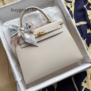 Akilyle Designer Borsa di lusso Fatta a mano Cucita a mano Filo di cera 25 Borsa Borsa Epsom Borsa a tracolla singola Borsa da donna portatile