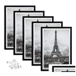 Rahmen und Formteile Bilderrahmen Display Galerie Wandmontage P O Crafts Case Home Decoraions Schwarz Weiß 4 Größen für Ch Homefavor Dh6Tu