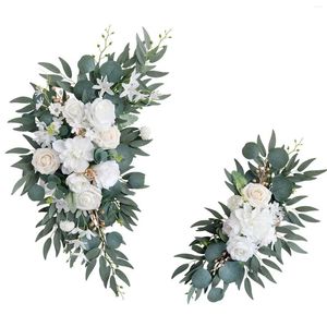 Dekoratif Çiçekler Düğün Kemeri Yapay Çiçek Swag Resepsiyon Düzenlemesi Kurulumlar İçin Partiler Ön Kapı Töreni Tablo