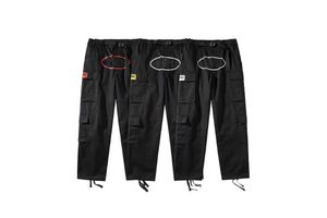 Salopette da uomo Salopette da uomo firmata Pantaloni sportivi Street Hip Hop Salopette casual multitasche con gamba dritta oversize