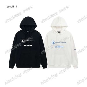 XS-L balencaigalies cotton balencigalies Men white designer Hoodies women Paris France dye world food black print Panelled tie QVIH