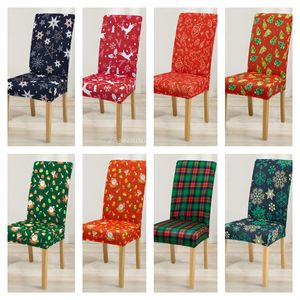 Chair Covers Stretch Printed Seats Cover Elastic Slipcovers Kitchen Seat Case Restaurant Banquet Hotel Home Decor CCJ2064